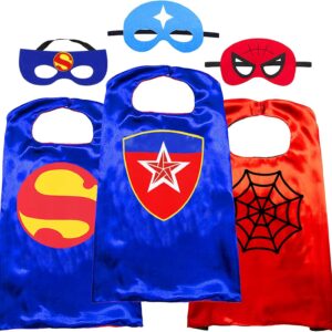 Superhero Capes and Masks for Kids Boys and Girls