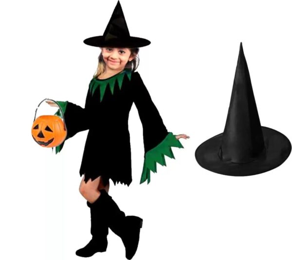 Green Witch Halloween Dress For Girls