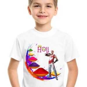 FreeFire Print Holi Tshirts for kids