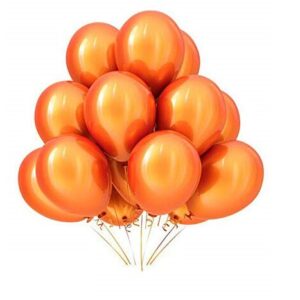 Mattelic Large Balloon for Birthday/Anniversay decoration - Pack of 100 Orange