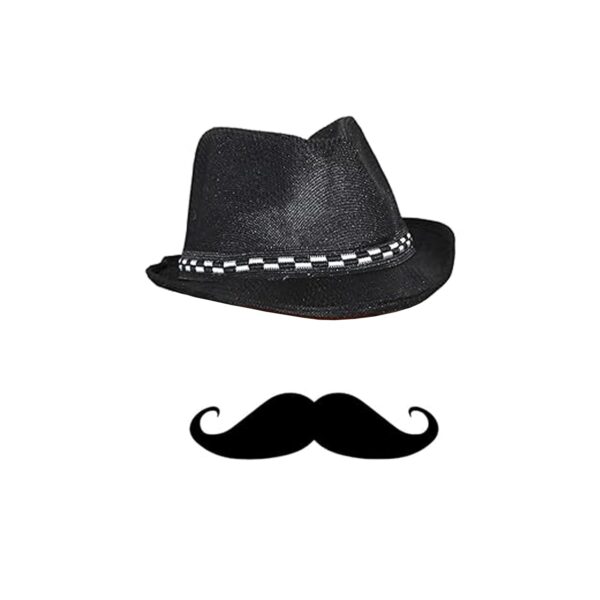 Bhagat Singh Hat and Mustache
