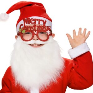 Christmas Party Cap Beard Goggles