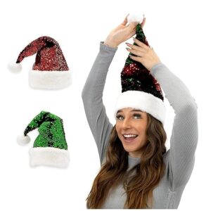 Sequin Santa Hat For Adults